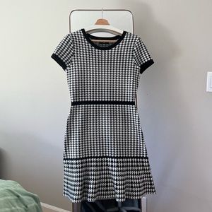 Karl Lagerfeld timeless houndstooth sweater dress